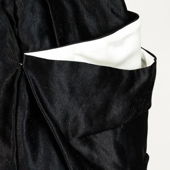 Prada 2009 Black Large Satin Bow Skirt - Picture 3 of 12